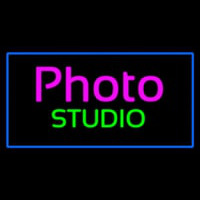 Photo Studio Blue Rectangle Neonreclame