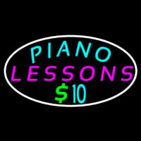 Piano Lessons Dollar Neonreclame