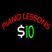 Piano Lessons Dollar Neonreclame