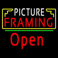 Picture Framing With Frame Open 2 Logo Neonreclame