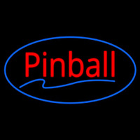 Pinball Blue Oval Neonreclame