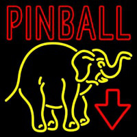 Pinball With Arrow 2 Neonreclame