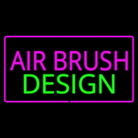Pink Airbrush Design With Pink Border Neonreclame