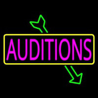 Pink Auditions Green Arrow Neonreclame