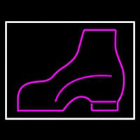 Pink Boots With Border Neonreclame