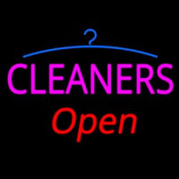 Pink Cleaners Red Open Logo Neonreclame