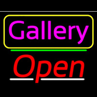 Pink Cursive Gallery With Open 3 Neonreclame