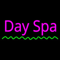 Pink Day Spa Green Waves Neonreclame