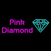 Pink Diamond Turquoise Logo Neonreclame