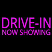 Pink Drive In Now Showing Neonreclame