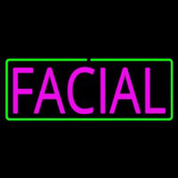 Pink Facial Green Border Neonreclame
