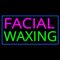 Pink Facial Wa ing Blue Border Neonreclame