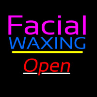 Pink Facial Wa ing Yellow Line Open Neonreclame