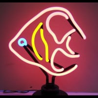 Pink Fish Desktop Neonreclame