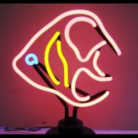 Pink Fish Desktop Neonreclame