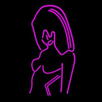 Pink Girl Strip Club Neonreclame