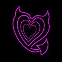 Pink Heart Neonreclame