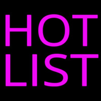 Pink Hot List Neonreclame