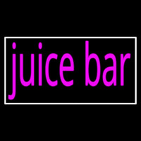 Pink Juice Bar With White Border Neonreclame