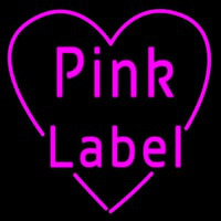Pink Label Heart Neonreclame