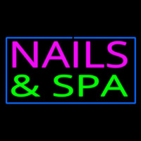 Pink Nails And Spa Green Neonreclame