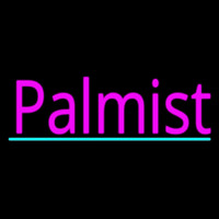 Pink Palmist With Turquoise Line Neonreclame