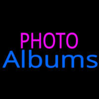 Pink Photo Blue Albums Neonreclame