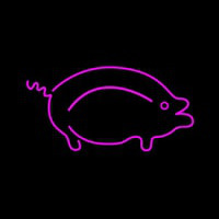 Pink Pig Logo Neonreclame