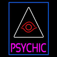 Pink Psychic With Blue Border Neonreclame