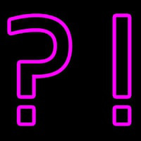 Pink Quetion Mark Neonreclame