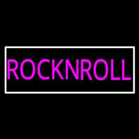 Pink Rock N Roll With White Border Neonreclame