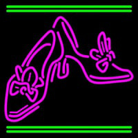 Pink Sandal Heels With Line Neonreclame