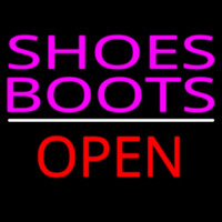 Pink Shoes Boots Open Neonreclame