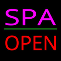 Pink Spa Red Open Neonreclame