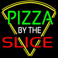 Pizza By The Slice Logo Neonreclame