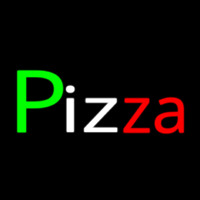 Pizza Italian Flag Colors Neonreclame