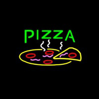 Pizza Restaurant Neon Open Bord