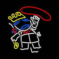 Pizza With King Neonreclame