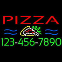 Pizza With Phone Number Neonreclame