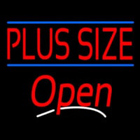 Plus Size Blue Lines Open Neonreclame