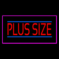 Plus Size Pink Border Neonreclame