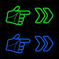 Pointer Arrow Hand Neonreclame