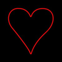 Poker Symbol Neonreclame