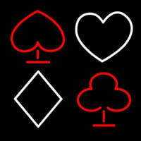 Poker Symbol Neonreclame