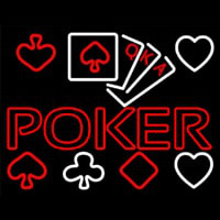 Poker With Cards Neonreclame