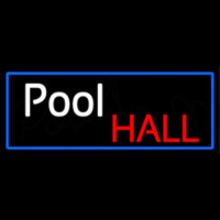 Pool Hall With Blue Border Neonreclame