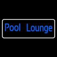 Pool Lounge With White Border Neonreclame