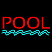 Pool Red Neonreclame