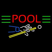 Pool With Pool Logo Neonreclame