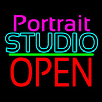 Portrait Studio Open 1 Neonreclame